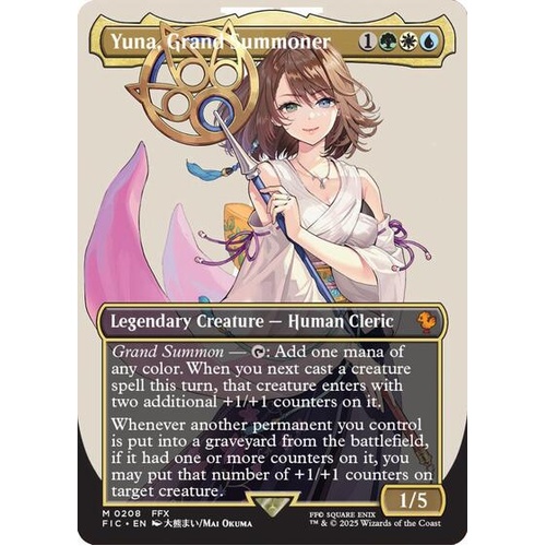Yuna, Grand Summoner (Borderless) FOIL - FIC