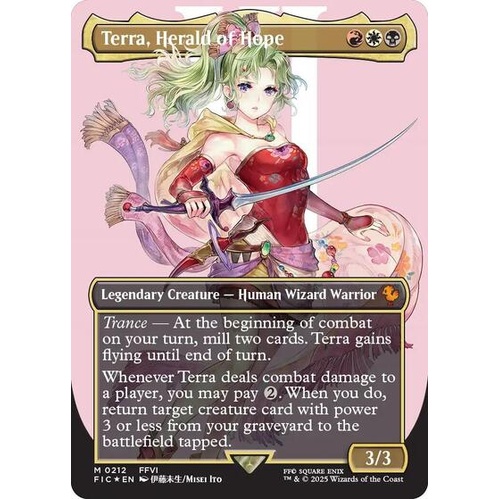 Terra, Herald of Hope (Borderless) (Surge Foil) FOIL - FIC
