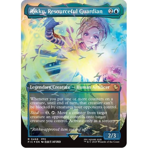 Rikku, Resourceful Guardian (Borderless) (Chocobo Track Foil) FOIL - FIC
