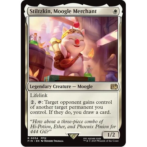 Stiltzkin, Moogle Merchant - FIN