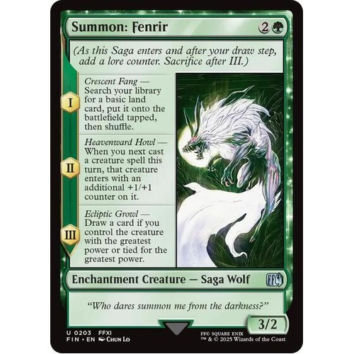 Summon: Fenrir - FIN