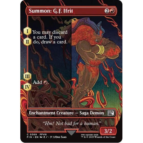 Summon: G.F. Ifrit (Borderless) - FIN