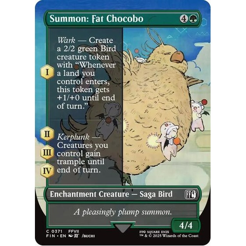 Summon: Fat Chocobo (Borderless) - FIN