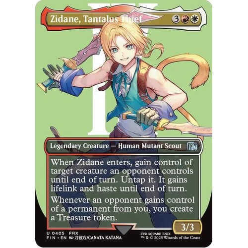 Zidane, Tantalus Thief (Borderless) - FIN