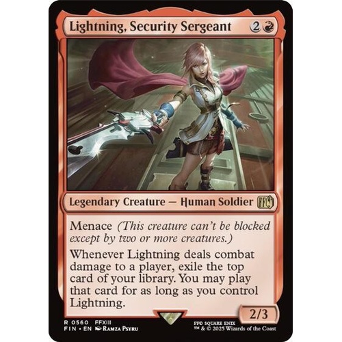 Lightning, Security Sergeant - FIN