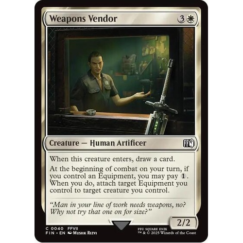 Weapons Vendor FOIL - FIN