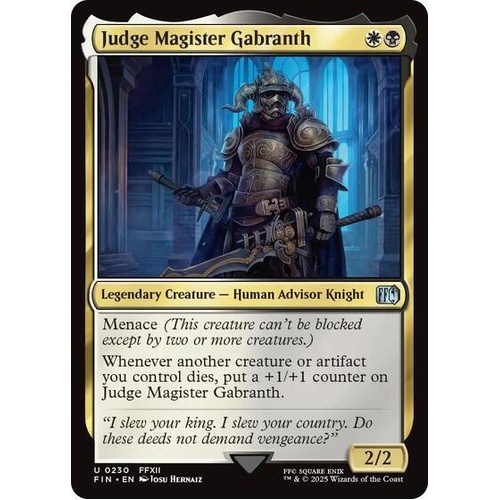 Judge Magister Gabranth FOIL - FIN