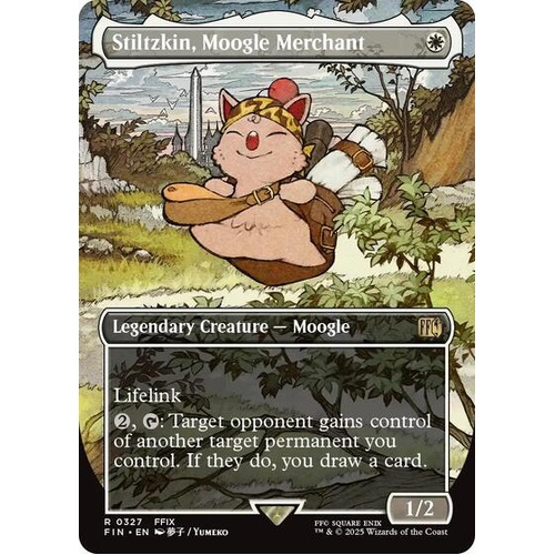 Stiltzkin, Moogle Merchant (Borderless) FOIL - FIN