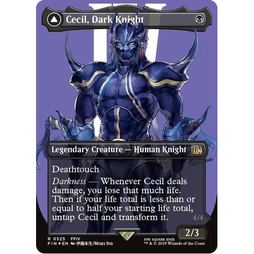 Cecil, Dark Knight (Borderless) (Surge Foil) FOIL - FIN