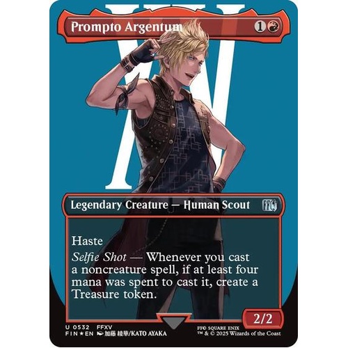 Prompto Argentum (Borderless) (Surge Foil) FOIL - FIN