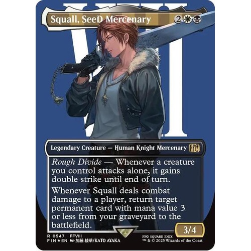 Squall, SeeD Mercenary (Borderless) (Surge Foil) FOIL - FIN