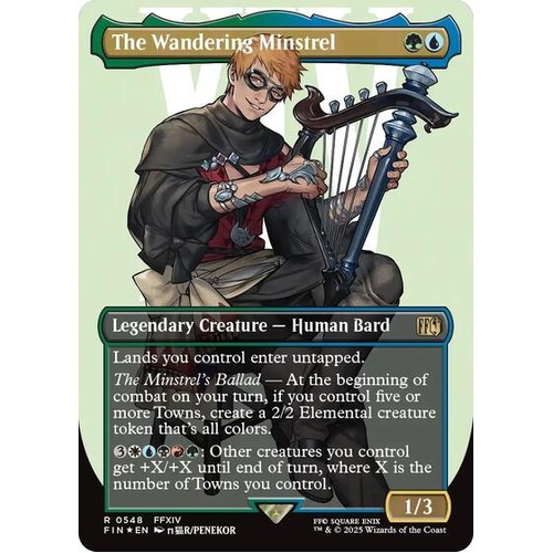 The Wandering Minstrel (Borderless) (Surge Foil) FOIL - FIN
