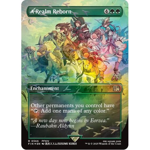 A Realm Reborn (Borderless) (Chocobo Track Foil) FOIL - FIN