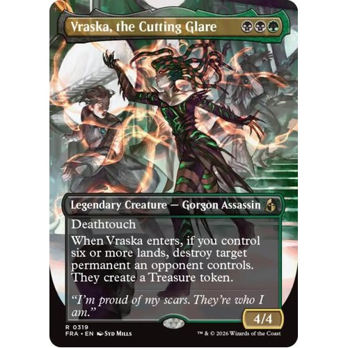 Vraska, the Cutting Glare (Borderless) - FRA