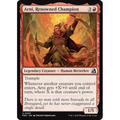 Arni, Renowned Champion FOIL - FRA