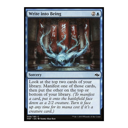 Write into Being FOIL - FRF