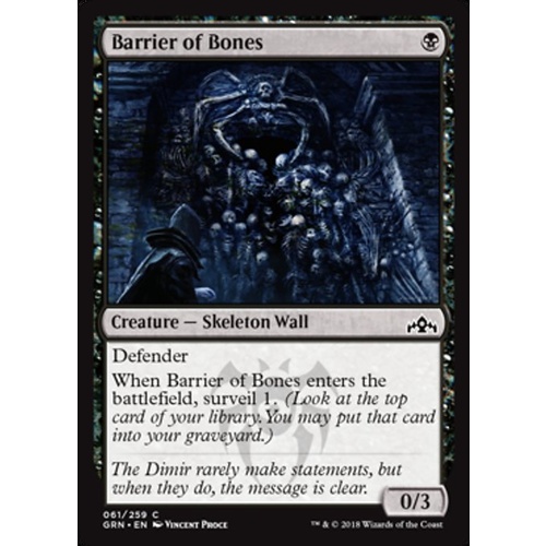 Barrier of Bones - GRN
