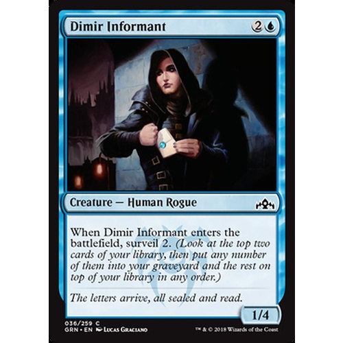 Dimir Informant FOIL - GRN