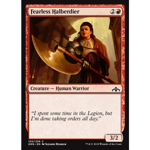 Fearless Halberdier FOIL - GRN