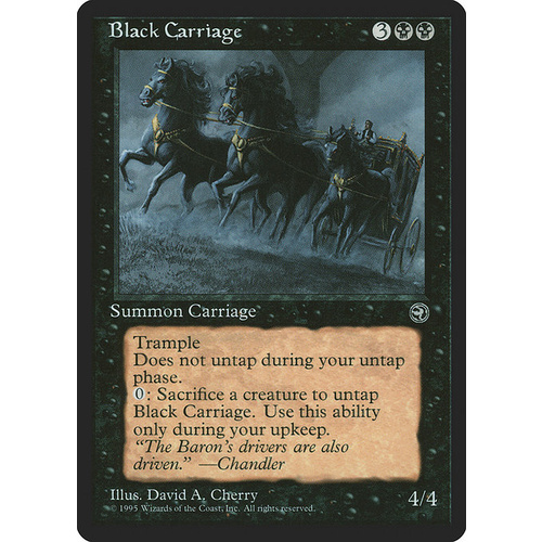 Black Carriage - HML
