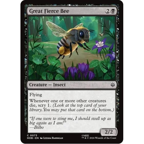 Great Fierce Bee - HOB
