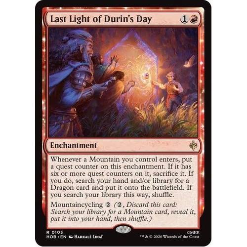 Last Light of Durin's Day - HOB