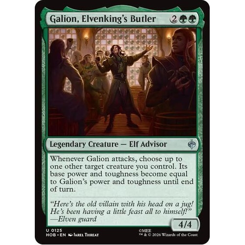 Galion, Elvenking's Butler - HOB