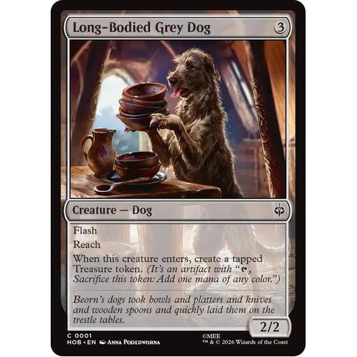 Long-Bodied Grey Dog FOIL - HOB