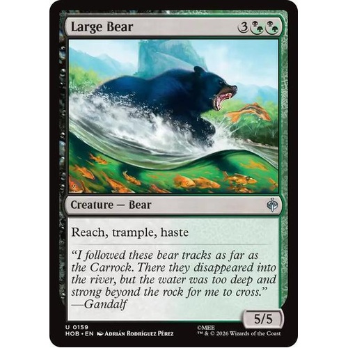 Large Bear FOIL - HOB