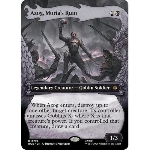 Azog, Moria's Ruin (Showcase) FOIL - HOB