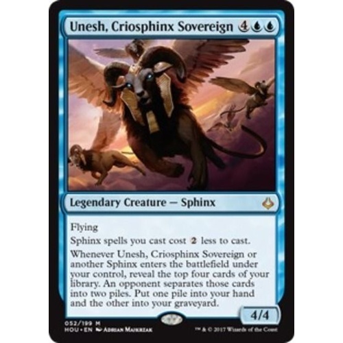 Unesh, Criosphinx Sovereign - HOU