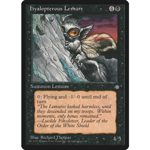 Hyalopterous Lemure - ICE