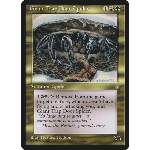 Giant Trap Door Spider - ICE