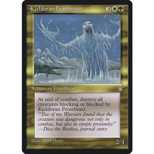 Kjeldoran Frostbeast - ICE
