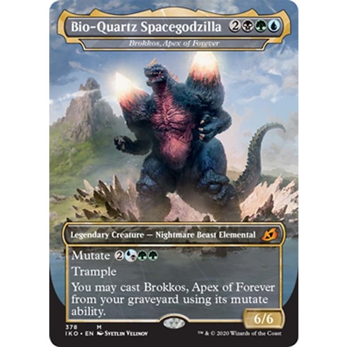 Bio-Quartz Spacegodzilla - Brokkos, Apex of Forever FOIL (Godzilla Series) - IKO