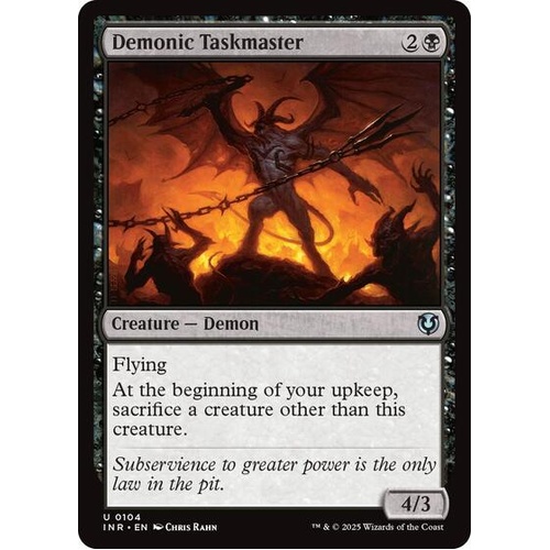 Demonic Taskmaster - INR