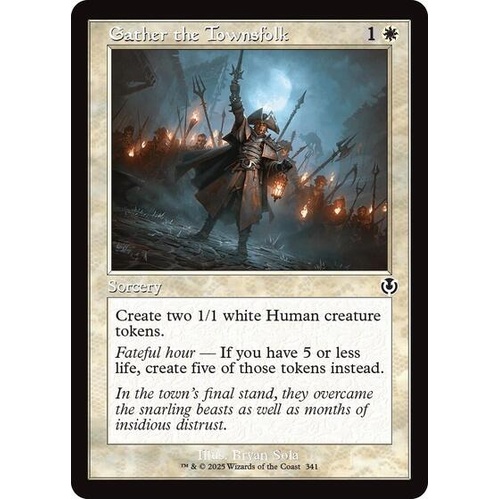 Gather the Townsfolk (Retro Frame) - INR