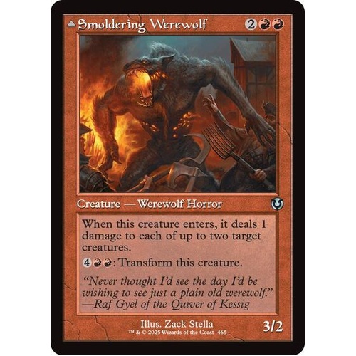 Smoldering Werewolf (Retro Frame) - INR