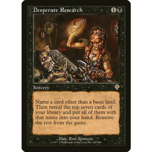 Desperate Research - INV