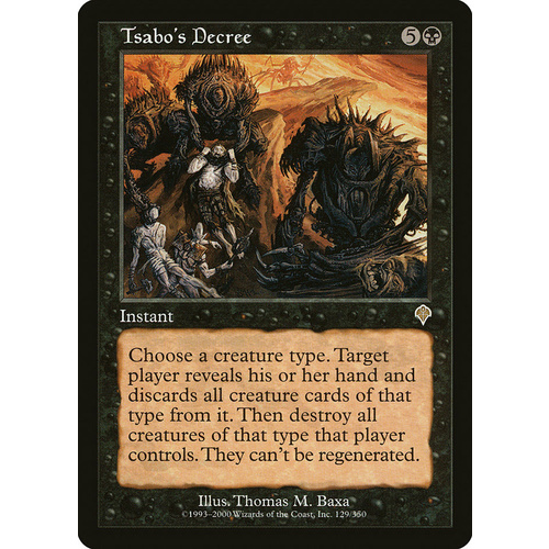 Tsabo's Decree - INV