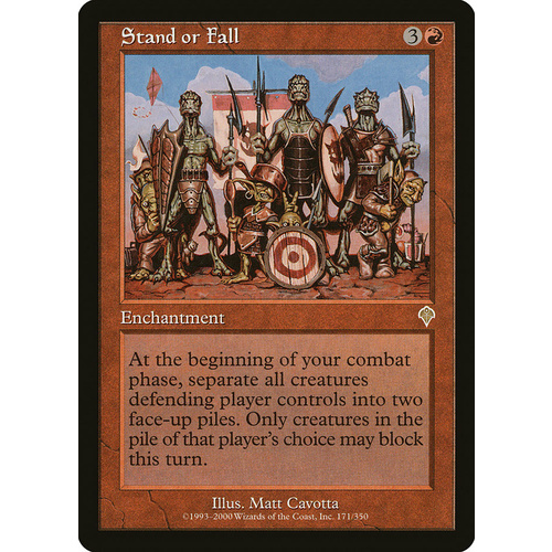 Stand or Fall - INV