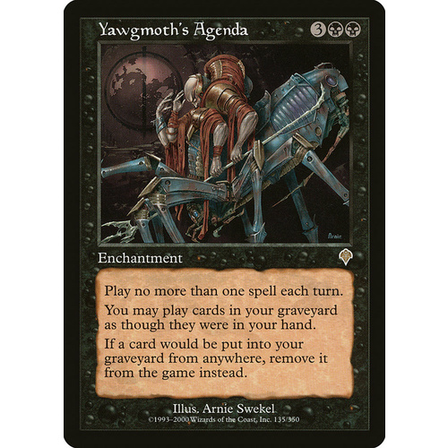 Yawgmoth's Agenda FOIL - INV