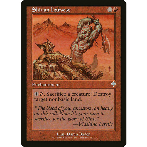 Shivan Harvest FOIL - INV
