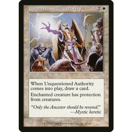 Unquestioned Authority FOIL - JUD