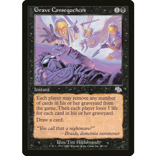 Grave Consequences FOIL - JUD