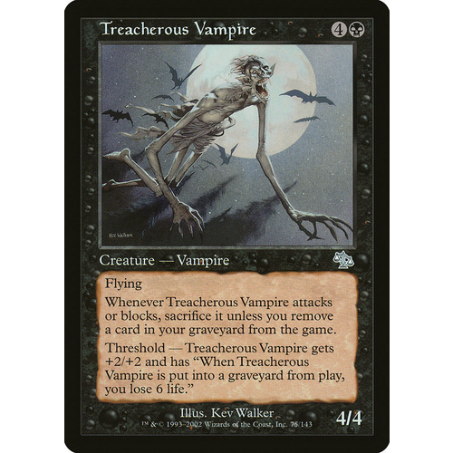 Treacherous Vampire FOIL - JUD