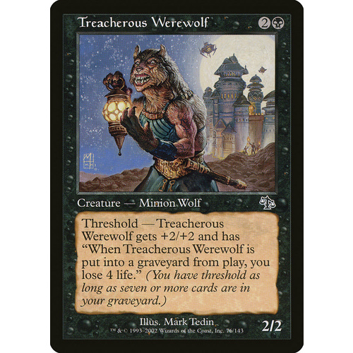 Treacherous Werewolf FOIL - JUD