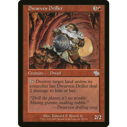 Dwarven Driller FOIL - JUD