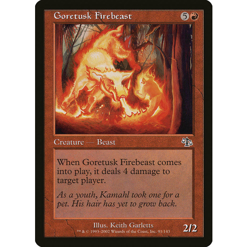 Goretusk Firebeast FOIL - JUD
