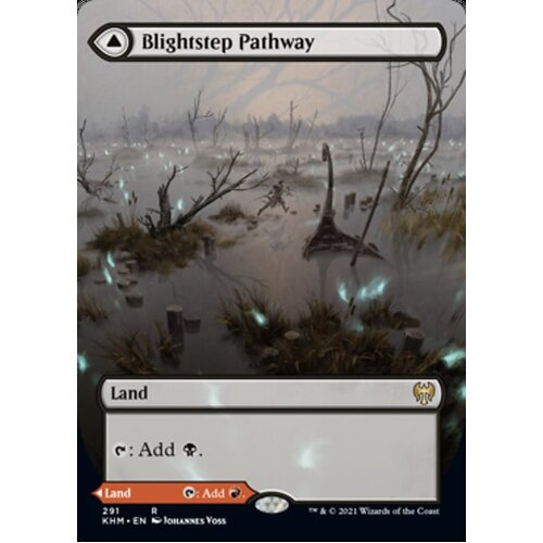 Blightstep Pathway // Searstep Pathway (Borderless Alternate Art) - KHM